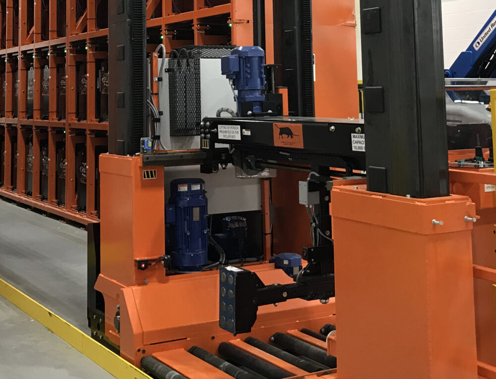 Man aboard battery changing system