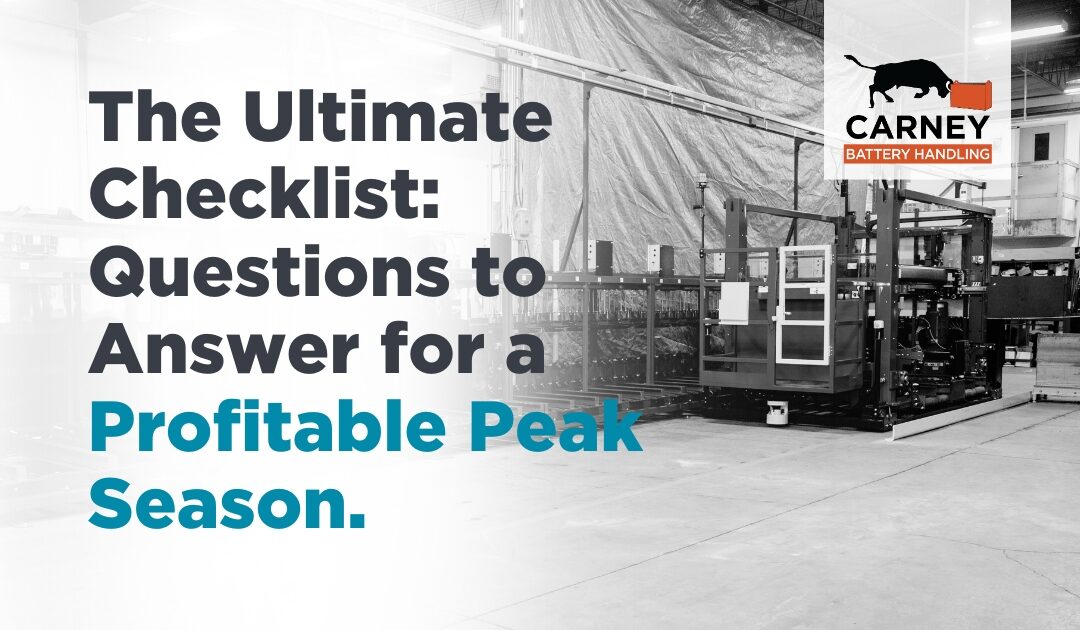 The Ultimate Checklist For A Profitable Peak Season